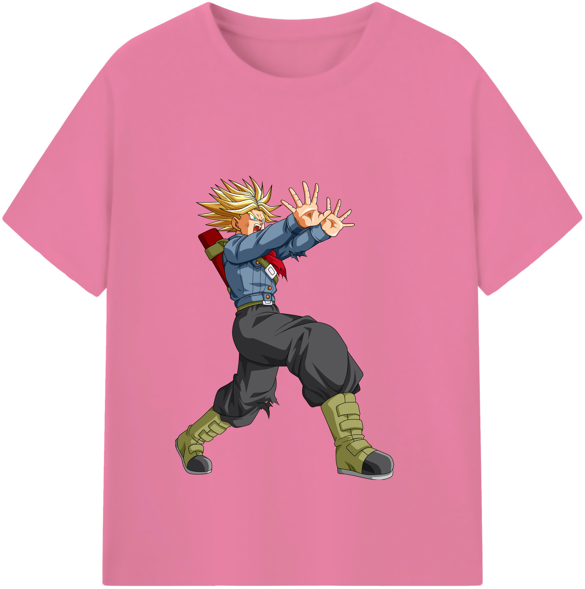 （画像用） ドラゴンボール トランクス（Torankusu）DRAGON BALL Trunks 綿100％半袖Tシャツ（フロントプリント）